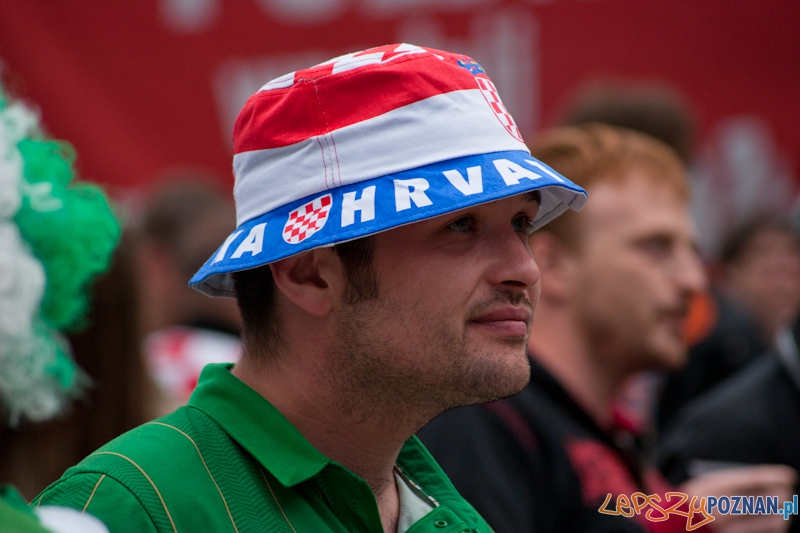 Strefa Kibica podczas meczu Włochy - Chorwacja - Poznań 14.06.2012 r. Foto: LepszyPOZNAN.pl / Paweł Rychter