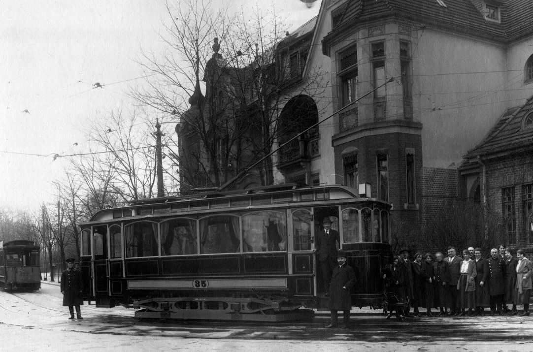 Zajezdnia tramwajowa przy _Gajowej 1924