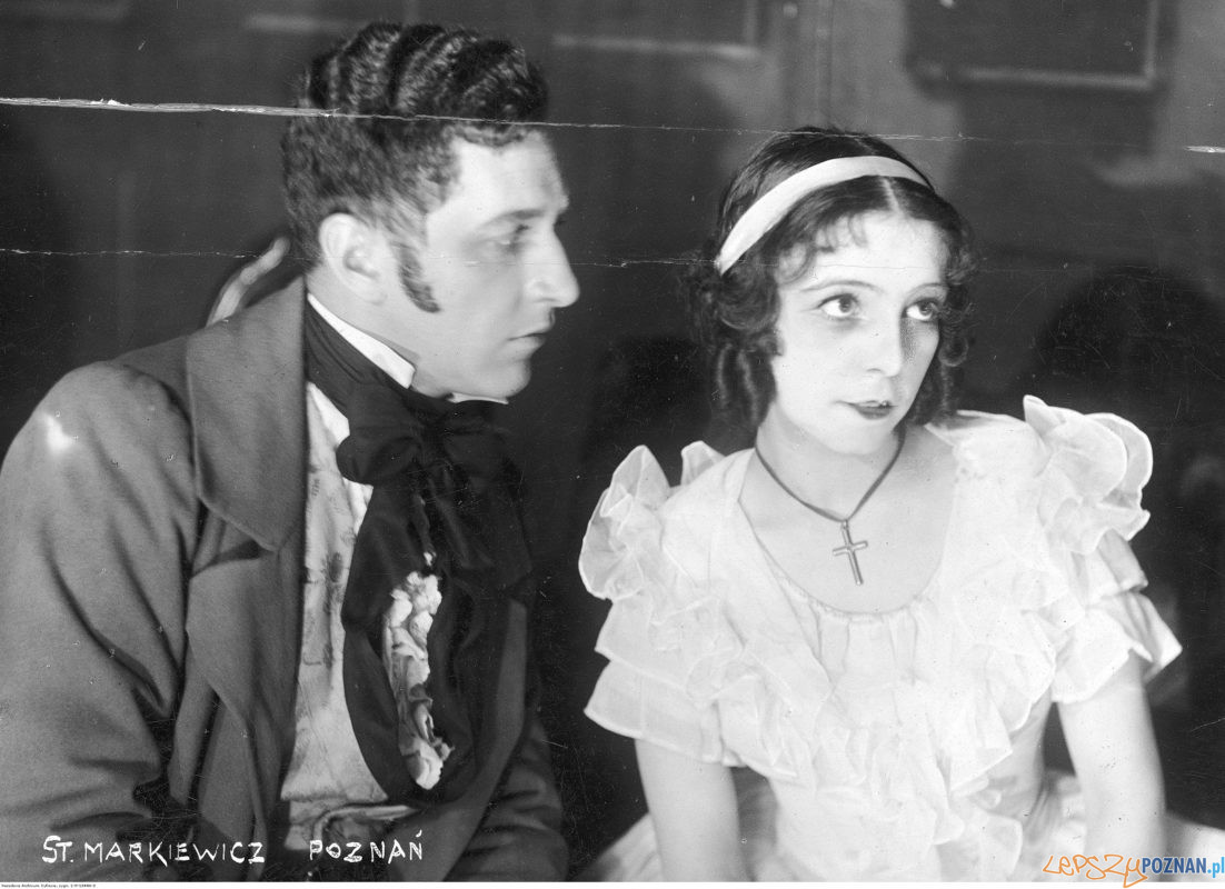 Barbara Ludwizanka i Marian Godlewski Teatr Polski 03.1927 Dozywocie A. Fredry [NAC IKC] Foto: NAC / IKC - domena publiczna